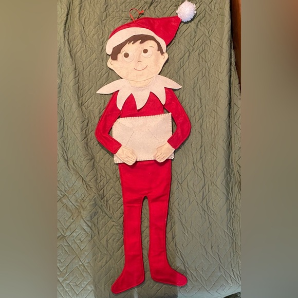Pottery Barn Kids Other - 🎅Life Size Pottery Barn Kids Elf on the Shelf Felt Letter/Message Holder-4 ft!